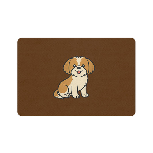 Cartoon Shih Tzu Pet Placemat – Cute Cartoon Dog Feeding Mat