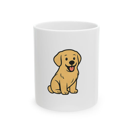 Cartoon Yellow Lab Coffee Mug – Adorable Labrador Lover Gift