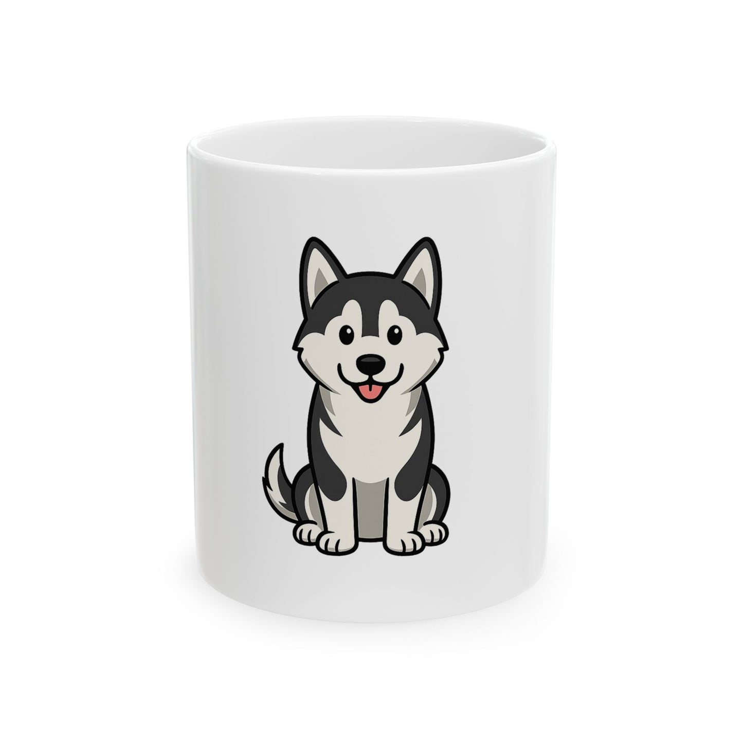 Cartoon Husky Coffee Mug – Cute Cartoon Dog Lover Cup