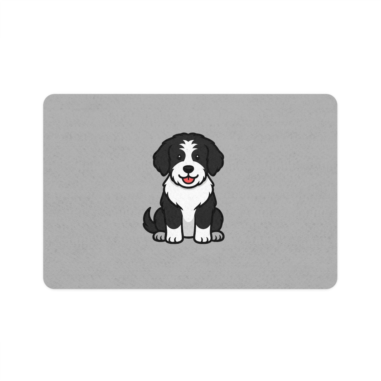Cartoon Bernedoodle Pet Placemat – Cute Dog Cartoon Design