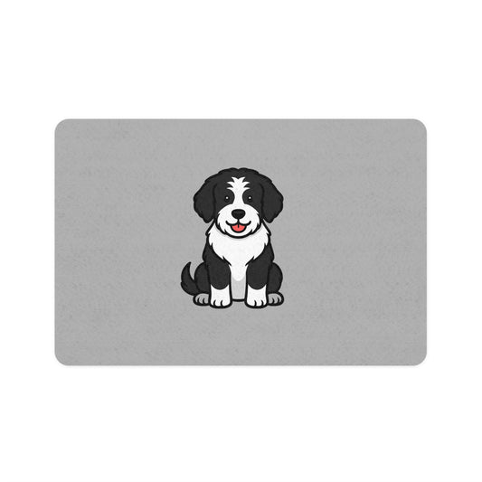 Cartoon Bernedoodle Pet Placemat – Cute Dog Cartoon Design