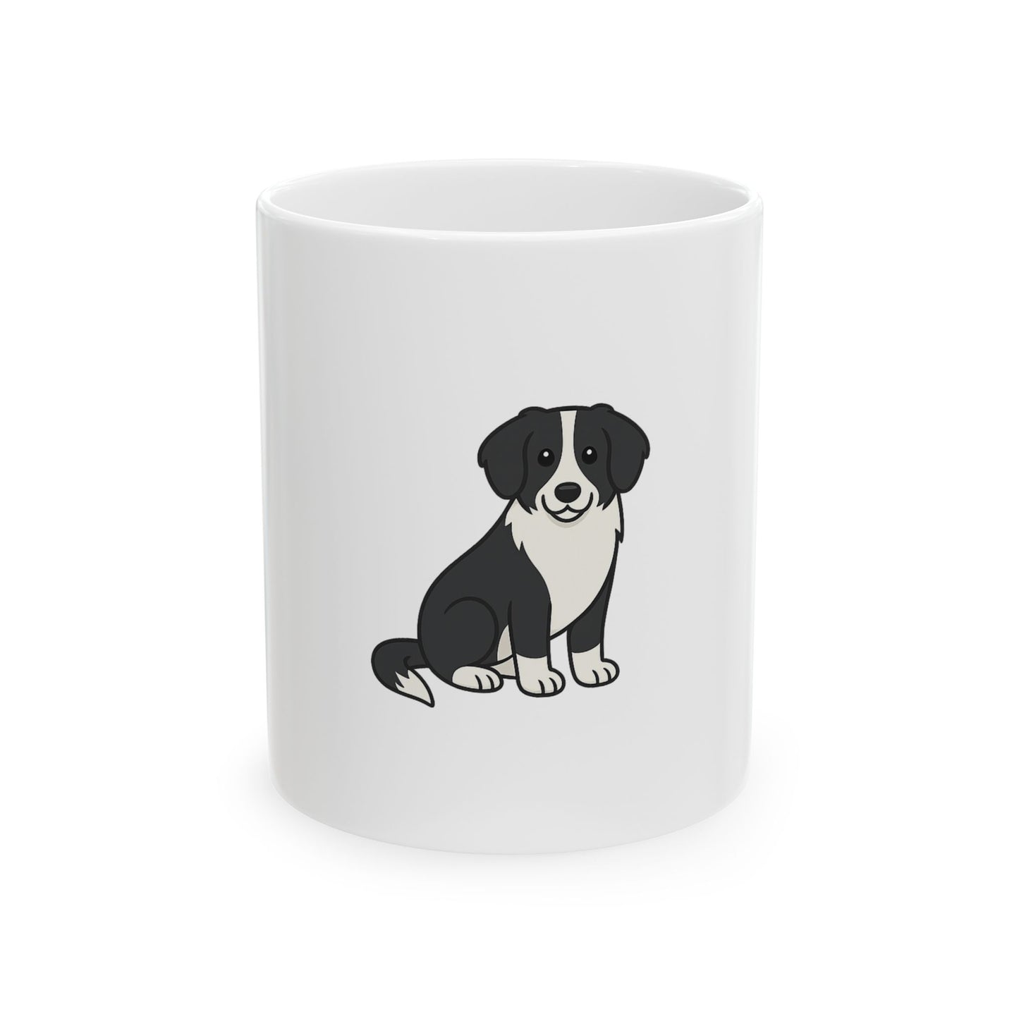 Cartoon Border Collie Coffee Mug – Cute Cartoon Dog Lover Gift