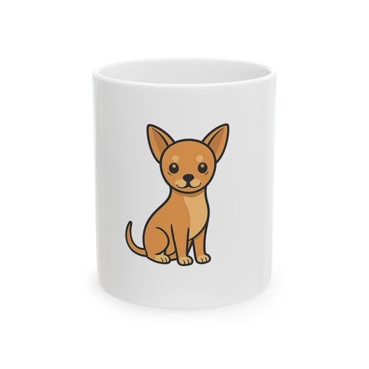 Cartoon Chihuahua Coffee Mug – Cute Dog Lover Gift