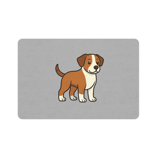 Cartoon Mut Dog Pet Placemat – Non-Slip Food & Water Mat