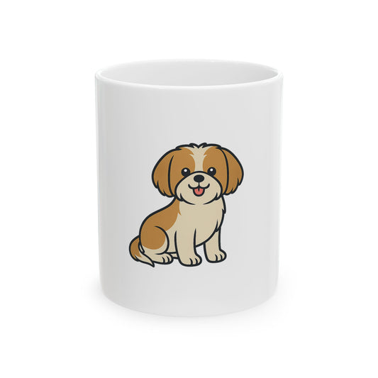 Cartoon Shih Tzu Coffee Mug – Cute Cartoon Dog Cup