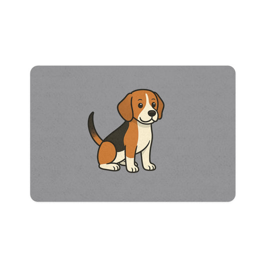 Cartoon Beagle Pet Placemat – Cute Dog Food Mat